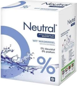 Neutral 0% Wit Parfumvrij Waspoeder - 45 Wasbeurten - Wasmiddel -Beste Wasserie Winkel 1073x1200