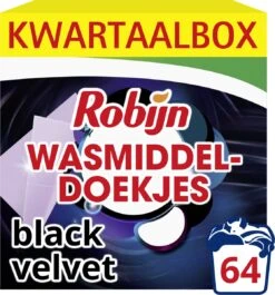 Robijn Classics Black Velvet Wasmiddeldoekjes - 4 X 16 Wasstrips - Voordeelverpakking -Beste Wasserie Winkel 1117x1200 1