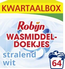 Robijn Classics Stralend Wit Wasmiddeldoekjes - 4 X 16 Wasstrips - Voordeelverpakking -Beste Wasserie Winkel 1117x1200 3