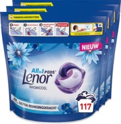 Lenor All In 1 Wasmiddel Pods - Voordeelverpakking 3 X 39 Wasbeurten -Beste Wasserie Winkel 1177x1200 2