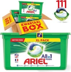 Ariel All In 1 Pods Regular Wasmiddel - Voordeelverpakking 3 X 37 Wasbeurten - Wasmiddel Pods -Beste Wasserie Winkel 1179x1200 2