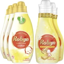 Robijn Perfect Match Zwitsal Wasmiddel En Wasverzachter Pakket - 5 Stuks - Voordeelverpakking -Beste Wasserie Winkel 1197x1200