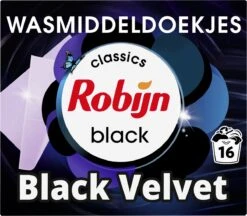 Robijn Classics Black Velvet Wasmiddeldoekjes 16 Wasstrips