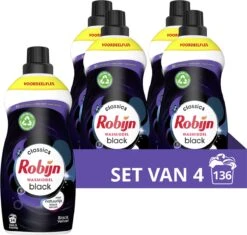 Beste Wasserie Winkel 25 4x Robijn Klein & Krachtig Wasmiddel Black Velvet 1,19 Liter