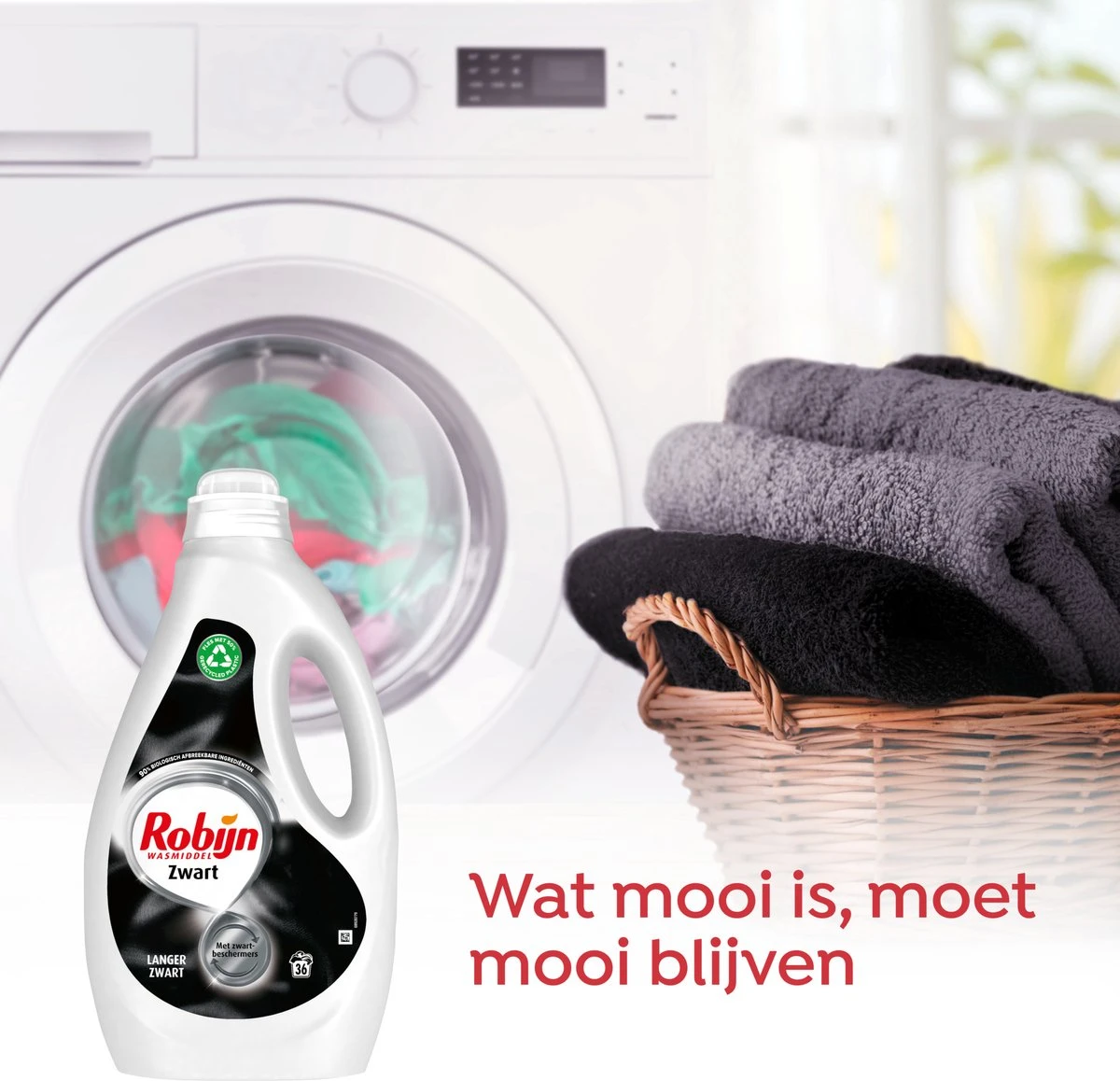 Robijn Black Vloeibaar Wasmiddel - 5 X 36 Wasbeurten - Voordeelverpakking 6 Robijn Black Vloeibaar Wasmiddel - 5 X 36 Wasbeurten - Voordeelverpakking - Afbeelding 4