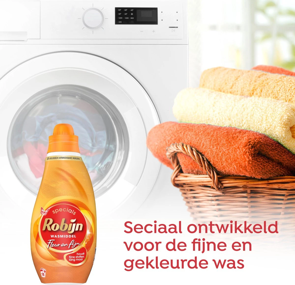 Robijn Specials Fleur & Fijn Vloeibaar Wasmiddel - 6 X 18 Wasbeurten - Voordeelverpakking 6 Robijn Specials Fleur & Fijn Vloeibaar Wasmiddel - 6 X 18 Wasbeurten - Voordeelverpakking - Afbeelding 4