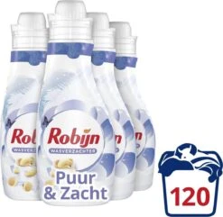 Robijn Puur & Zacht Wasverzachter - 4 X 30 Wasbeurten - Voordeelverpakking 11 Robijn Puur & Zacht Wasverzachter - 4 X 30 Wasbeurten - Voordeelverpakking -Beste Wasserie Winkel 1200x1171 2
