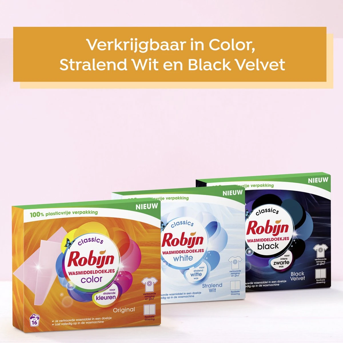 Robijn Classics Color Wasmiddeldoekjes 16 Wasstrips 11 Robijn Classics Color Wasmiddeldoekjes 16 Wasstrips - Afbeelding 9
