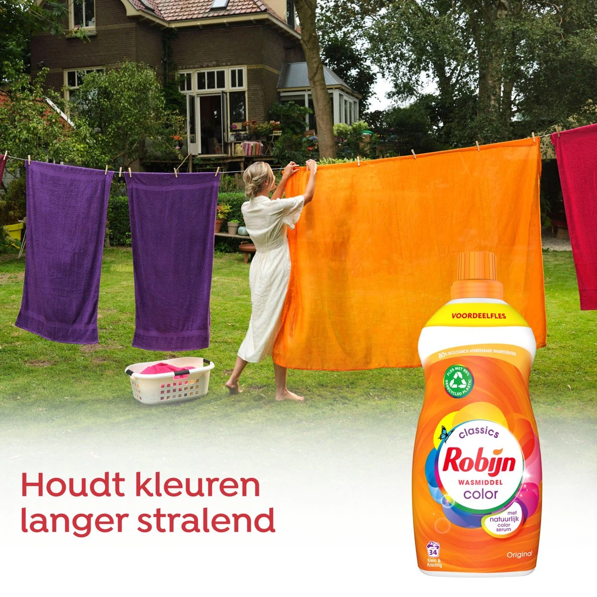 Robijn Klein & Krachtig Classics Color Vloeibaar Wasmiddel - 2 X 34 Wasbeurten - Voordeelverpakking 7 Robijn Klein & Krachtig Classics Color Vloeibaar Wasmiddel - 2 X 34 Wasbeurten - Voordeelverpakking - Afbeelding 5