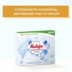 Robijn Classics Stralend Wit Wasmiddeldoekjes - 4 X 16 Wasstrips - Voordeelverpakking -Beste Wasserie Winkel 1200x1200 358