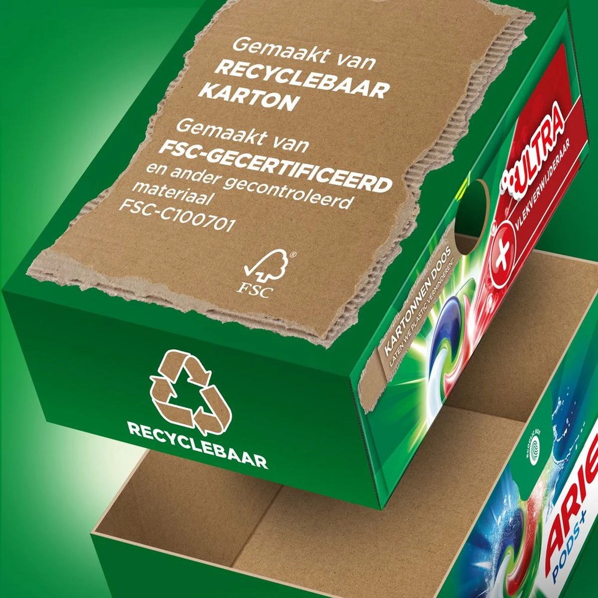 Ariel Wasmiddel Pods +Ultra Vlekverwijderaar - 4 X 20 Wasbeurten Voordeelverpakking 8 Ariel Wasmiddel Pods +Ultra Vlekverwijderaar - 4 X 20 Wasbeurten Voordeelverpakking - Afbeelding 6