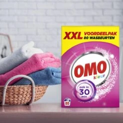Omo Kleur XXL Waspoeder Voor De Gekleurde Was - 80 Wasbeurten -Beste Wasserie Winkel 1200x1200 644