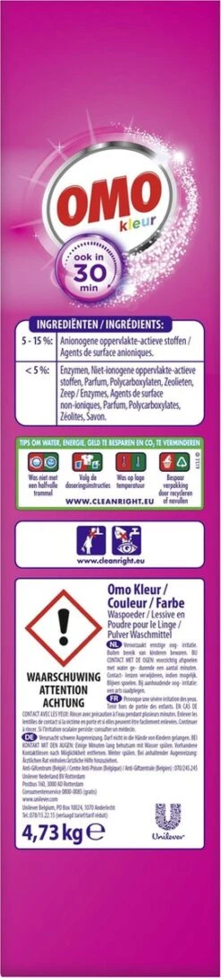 Omo Kleur XXL Waspoeder Voor De Gekleurde Was - 80 Wasbeurten -Beste Wasserie Winkel 272x1200 1