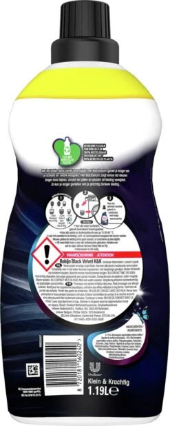 Robijn Klein & Krachtig Wasmiddel Black Velvet 1,19 Liter -Beste Wasserie Winkel 480x1200 7