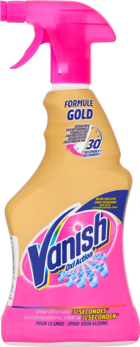 Vanish Oxi Action Gold Vlekverwijderaar Spray - 500ml X2 7 Vanish Oxi Action Gold Vlekverwijderaar Spray - 500ml X2 - Afbeelding 5