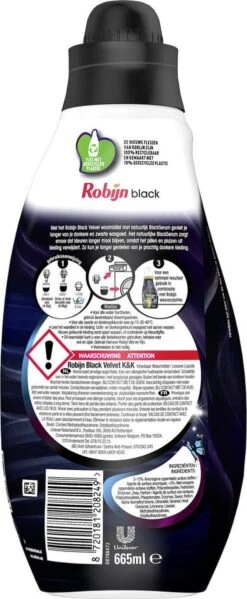 Robijn Klein & Krachtig Black Velvet Vloeibaar Wasmiddel - 8 X 19 Wasbeurten - Voordeelverpakking -Beste Wasserie Winkel 495x1200 6