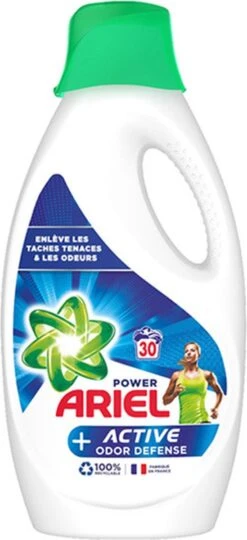 Ariel Power Active Odor Defense Vloeibaar Wasmiddel - 4 X 1.65 L (120 Wasbeurten) -Beste Wasserie Winkel 549x1200