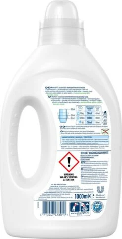 Neutral - Vloeibaar Wasmiddel - Witte Was - 1 Liter - 20 Wasbeurten -Beste Wasserie Winkel 614x1200 5
