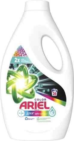 Ariel Vloeibaar Wasmiddel +Touch Van Lenor Unstoppables - Kleur - Voordeelverpakking 4 X 26 Wasbeurten -Beste Wasserie Winkel 632x1200 3