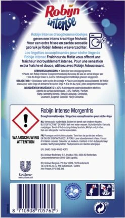 Robijn Droogtrommeldoekjes Intense 20 Stuks -Beste Wasserie Winkel 690x1200