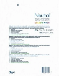 Neutral Waspoeder Kleur - Dermatologisch Getest, Parfumvrij En Hypoallergeen - 4 X 45 Wasbeurten -Beste Wasserie Winkel 937x1200 2
