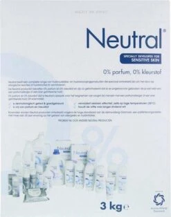 Neutral 0% Wit Parfumvrij Waspoeder - 45 Wasbeurten - Wasmiddel -Beste Wasserie Winkel 943x1200